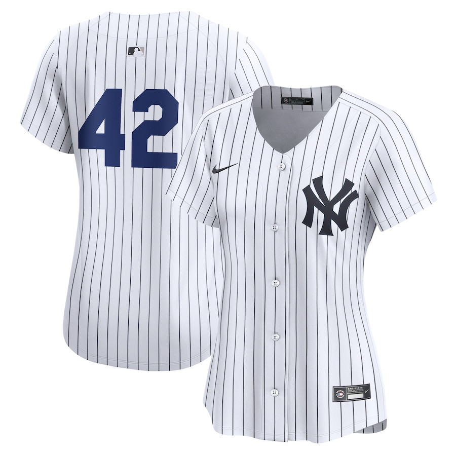 New York Yankees 2024 Jackie Robinson Day Home Limited Women Baseball Jersey - White 