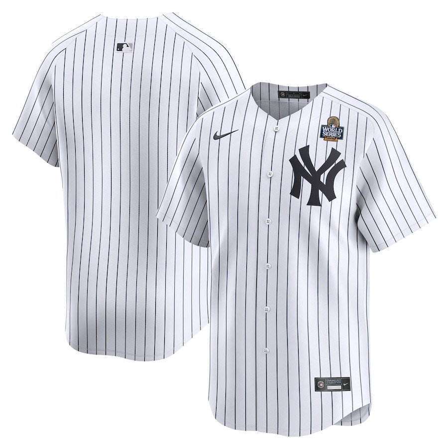 New York Yankees 2024 World Series Home Limited Men Baseball Jersey - White 