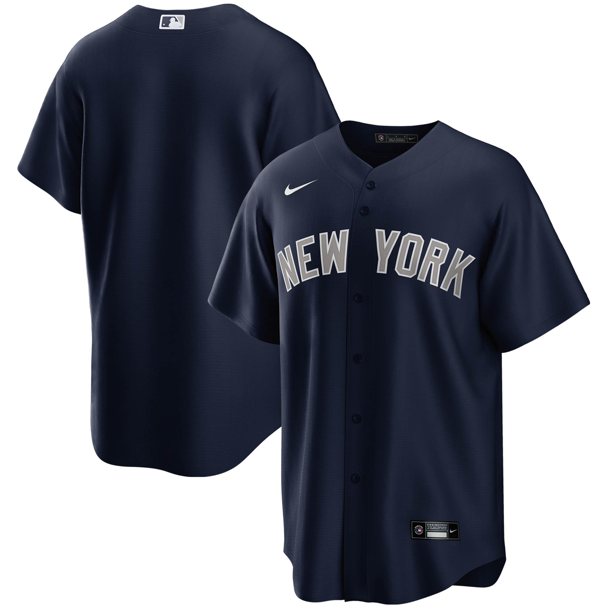 New York Yankees Alternate Replica Team Baseball Jersey – Navy