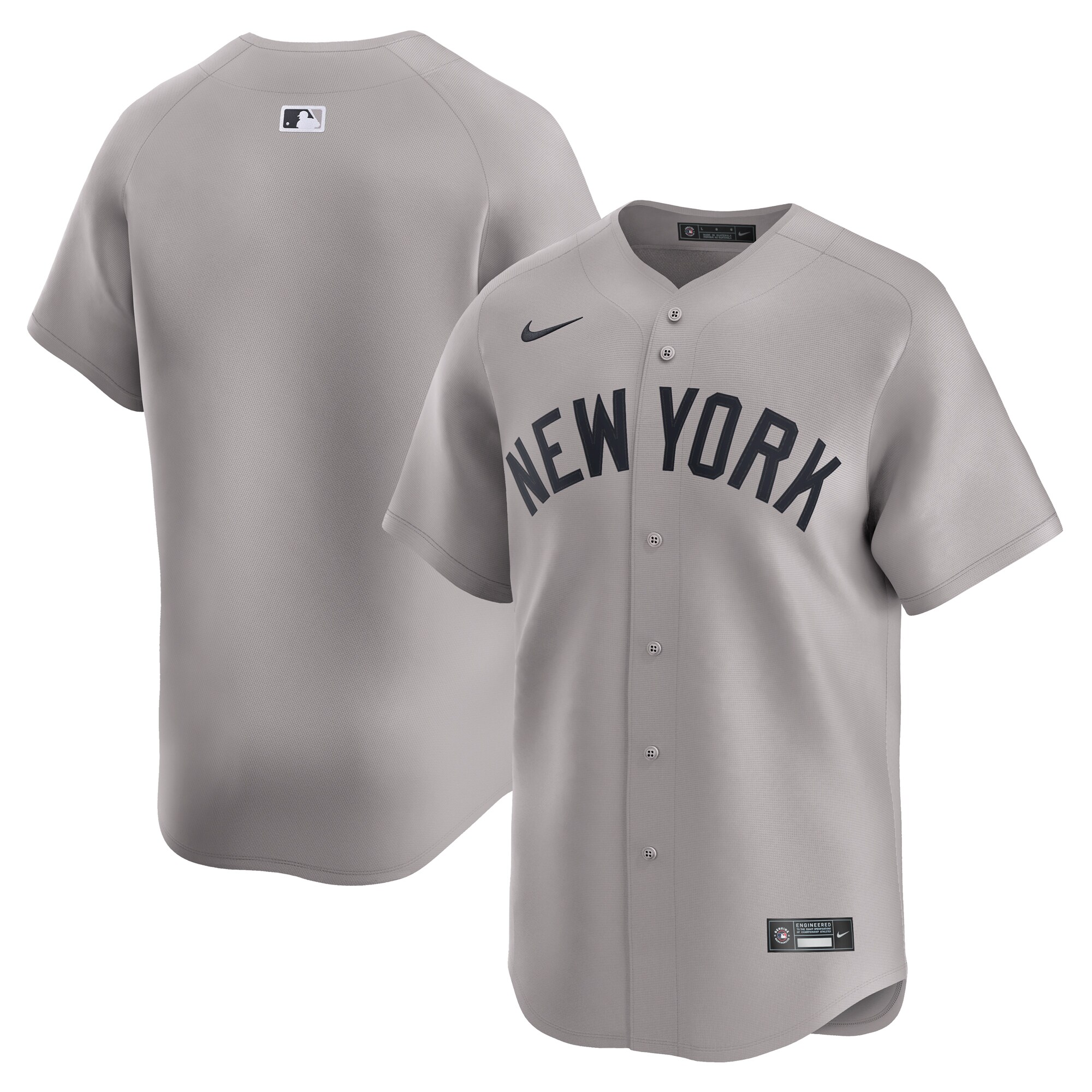 New York Yankees Away Limited Baseball Jersey - Gray
