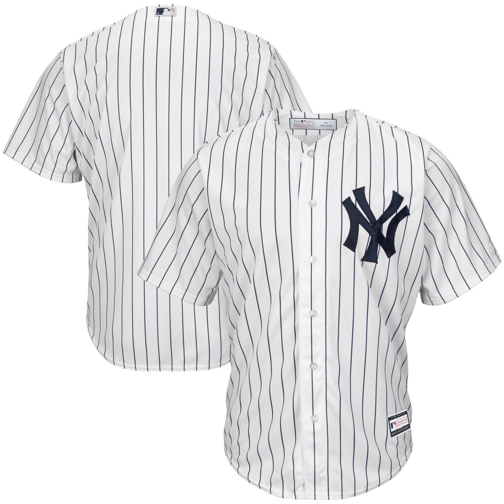 New York Yankees Big & Tall Replica Team Baseball Jersey - White