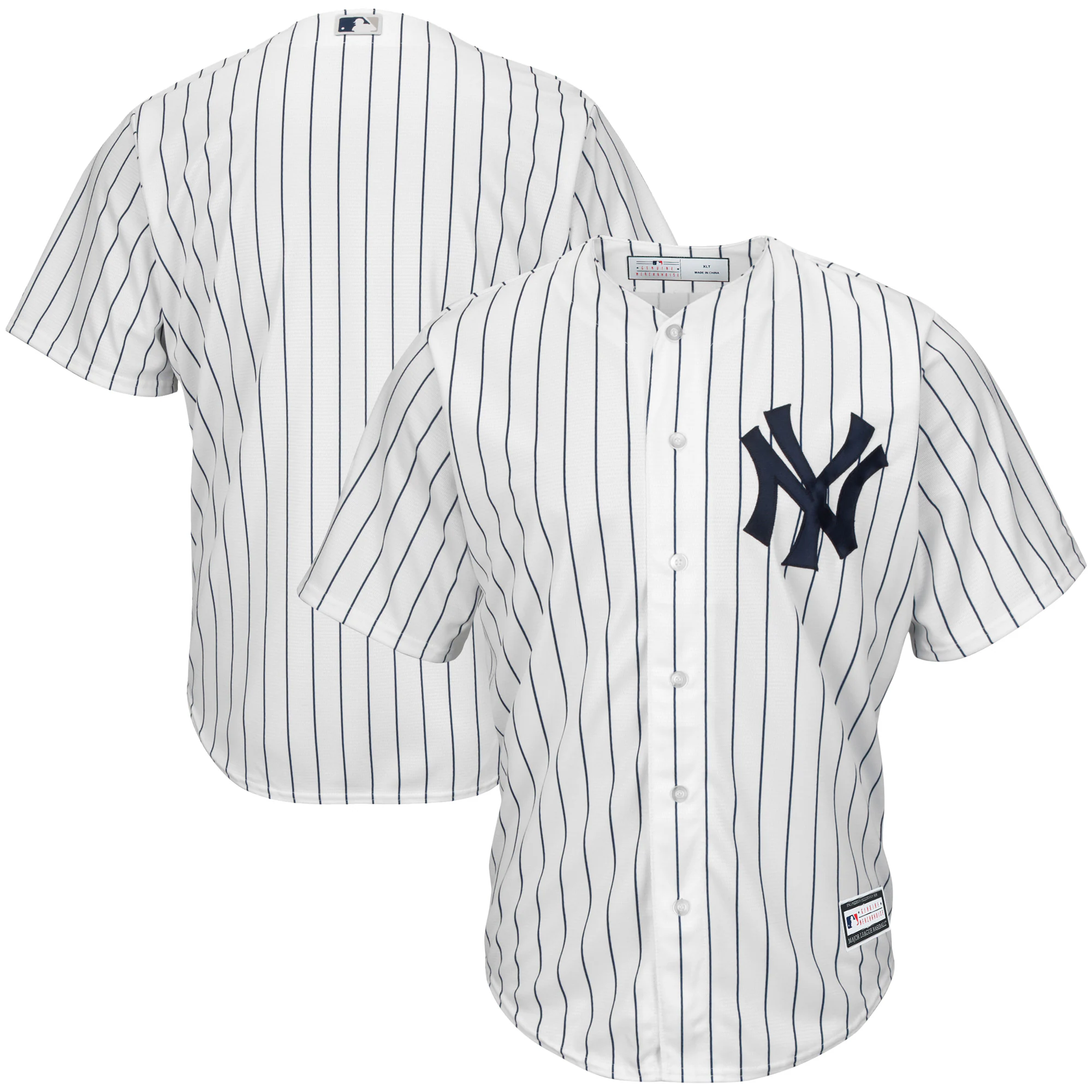 New York Yankees Big & Tall Replica Team Baseball Jersey – White