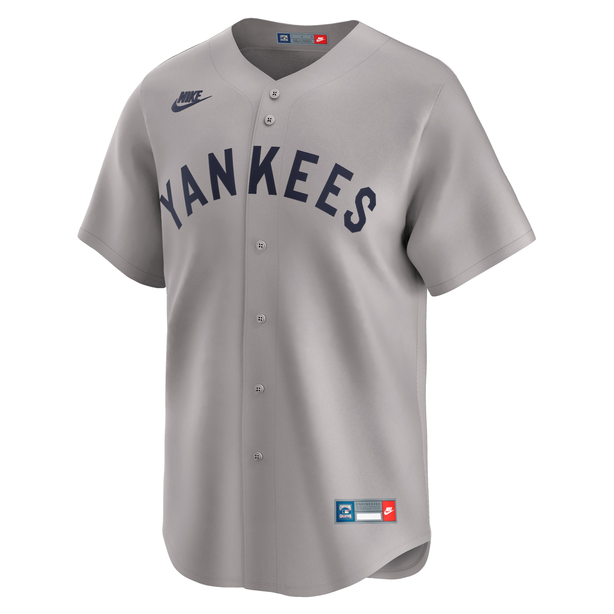 Alternative view of New York Yankees Cooperstown Collection Limited Baseball Jersey - Gray