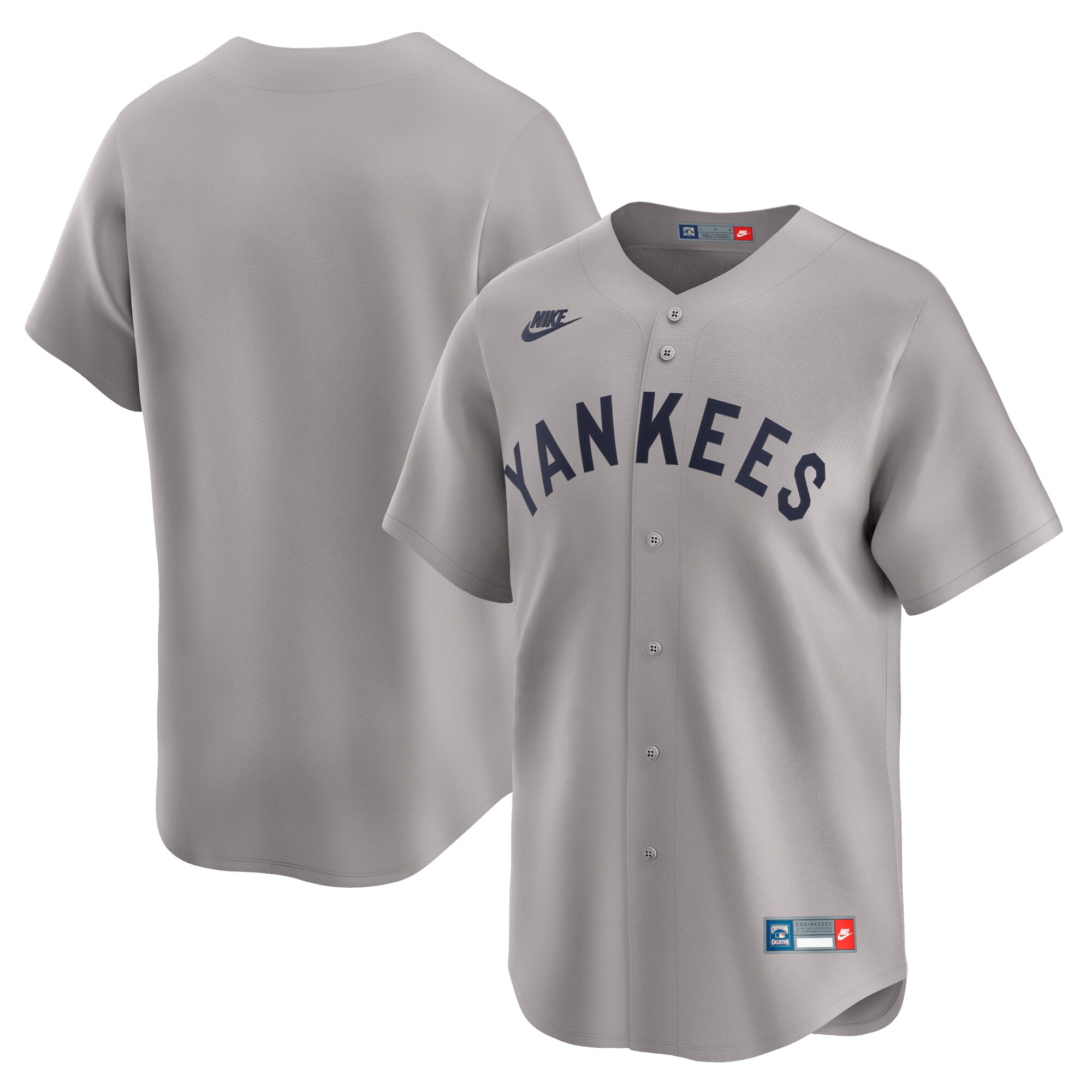 New York Yankees Cooperstown Collection Limited Baseball Jersey - Gray