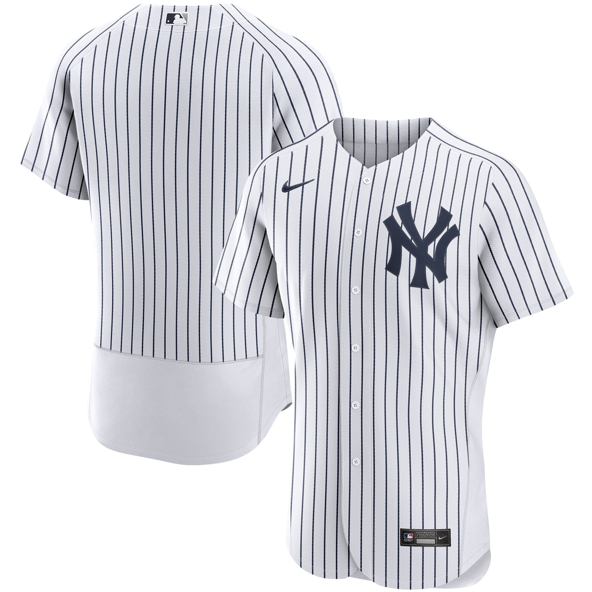New York Yankees Home Authentic Team Baseball Jersey – White