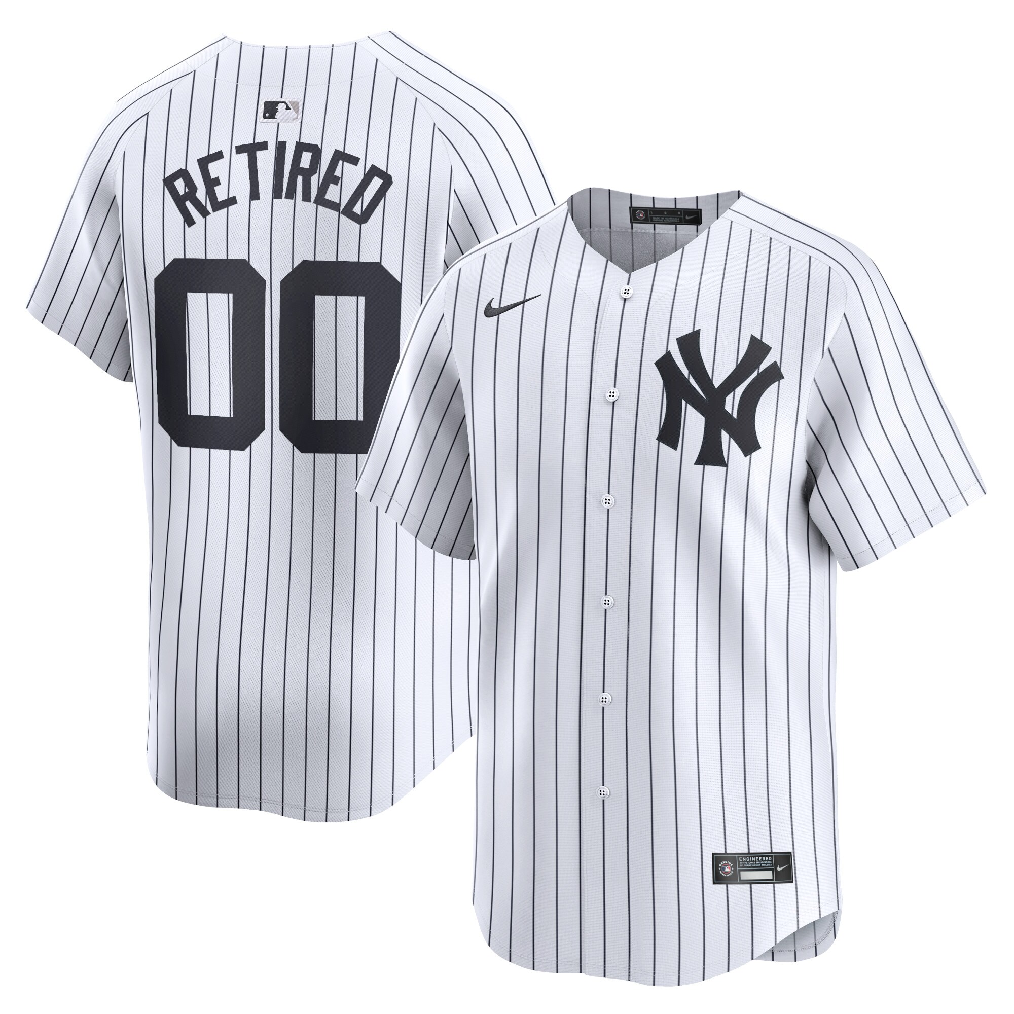 New York Yankees Home Limited Pick-a-player Retired Roster Baseball Jersey - White