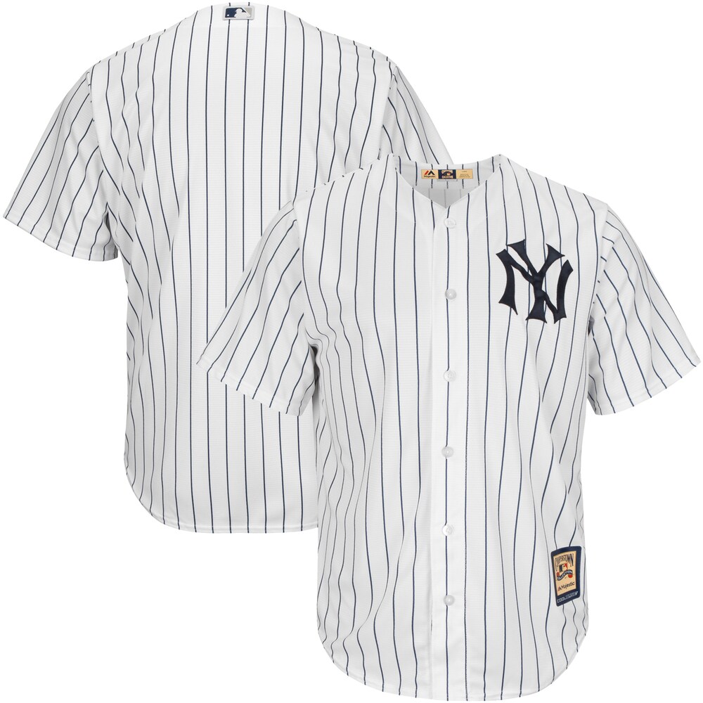 New York Yankees Majestic Cooperstown Cool Base Team Baseball Jersey - White/navy