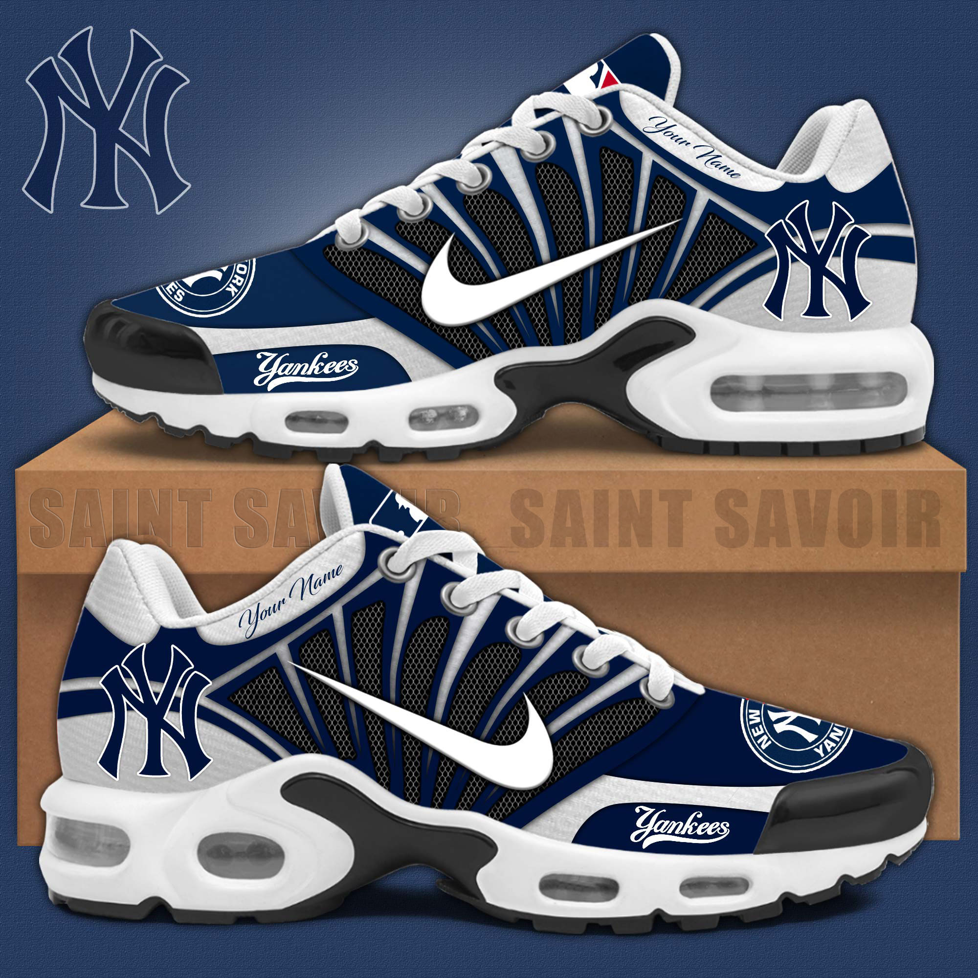 New York Yankees Mlb Air Max Plus Shoes