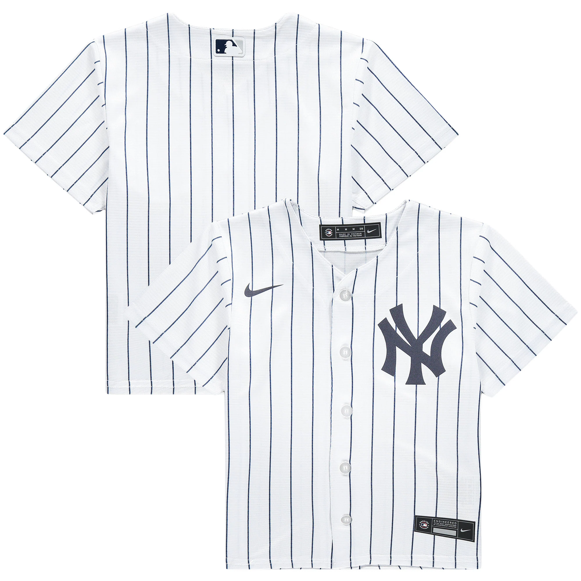 New York Yankees Preschool Home Replica Team Baseball Jersey - White