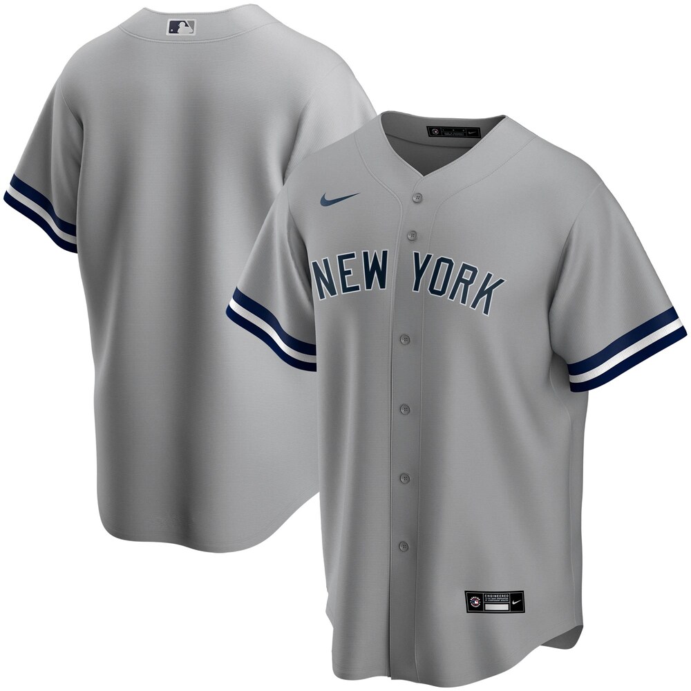 New York Yankees Road 2020 Team Baseball Jersey - Gray Color