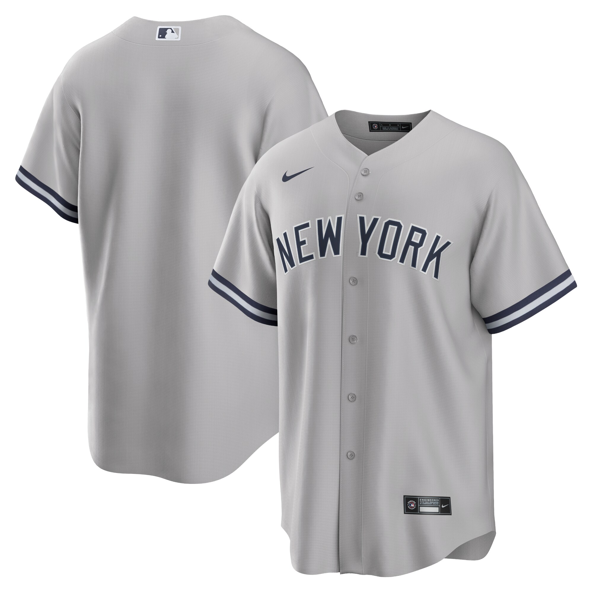 New York Yankees Road Replica Team Baseball Jersey – Gray
