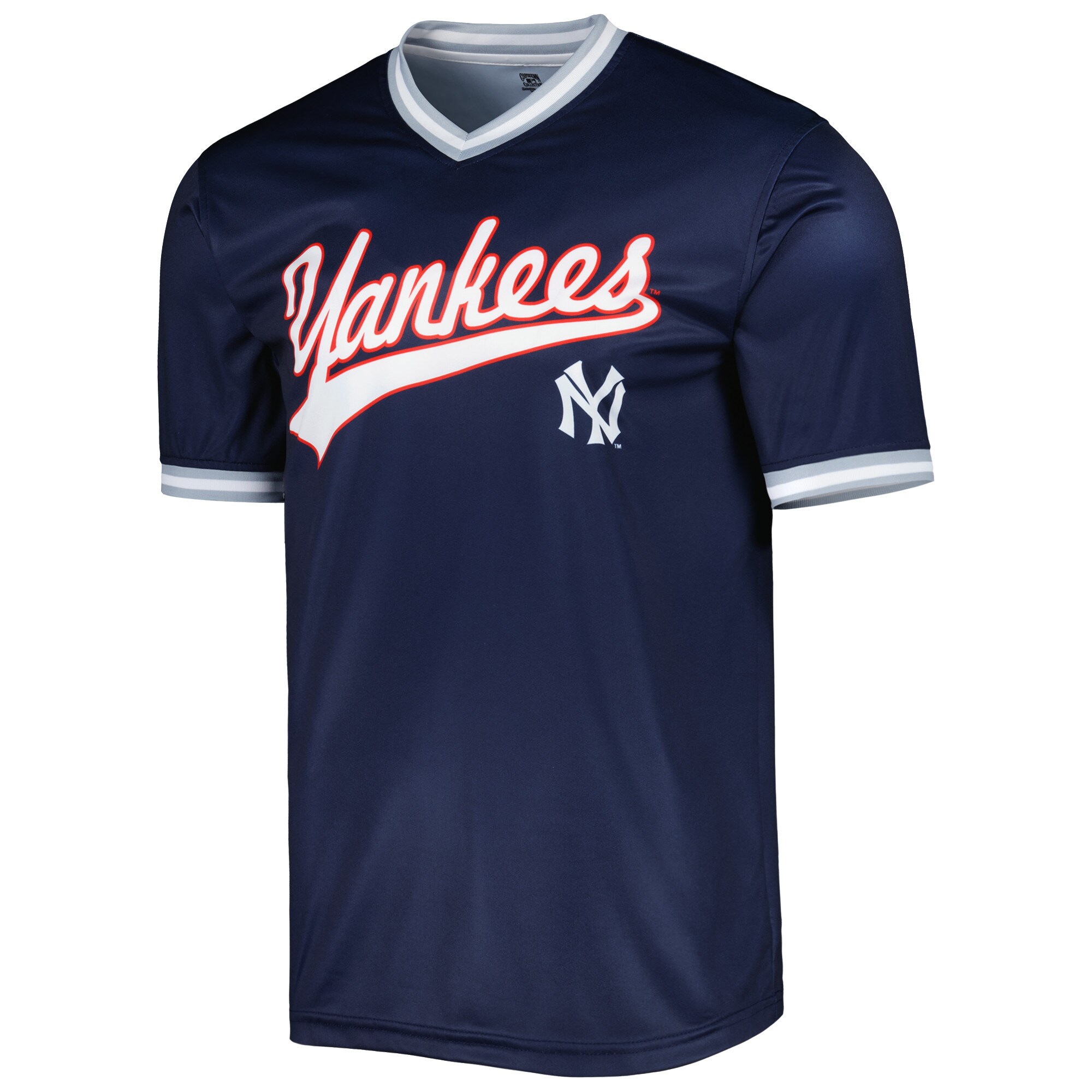 Alternative view of New York Yankees Stitches Cooperstown Collection Team Baseball Jersey – Navy