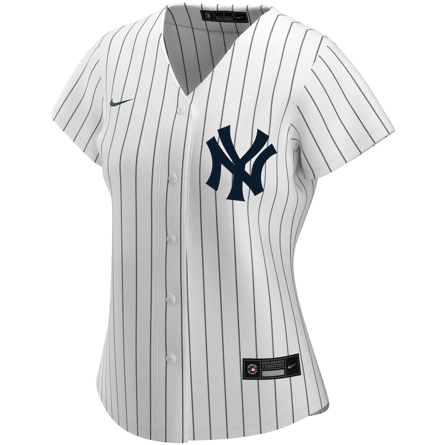 Alternative view of New York Yankees Women's Home 2020 Replica Team Baseball Jersey ÃƒÂ¢Ã¢â€šÂ¬Ã¢â‚¬Å“ White