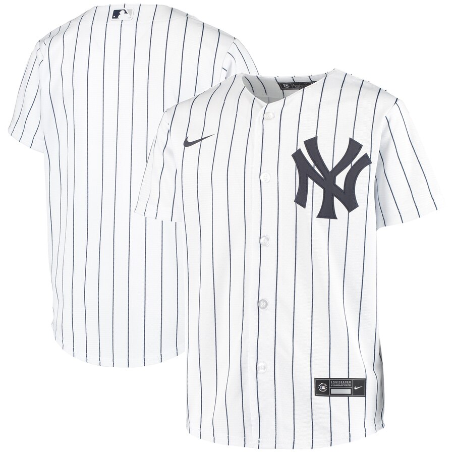 New York Yankees Youth Home 2020 Replica Team Baseball Jersey - White