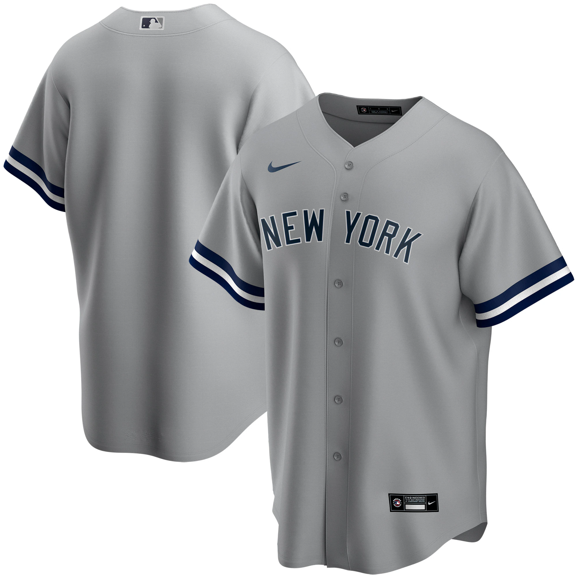 New York Yankees Youth Road Replica Team Baseball Jersey - Gray
