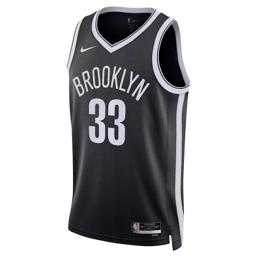 Alternative view of Nic Claxton 33 Brooklyn Nets Unisex Swingman Jersey - Icon Edition - Black - JS959 