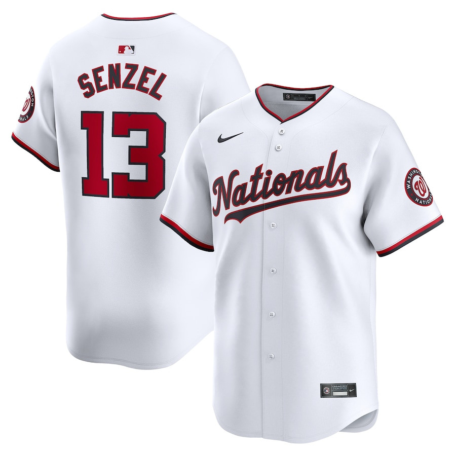 Nick Senzel 13 Washington Nationals Home Limited Player Men Baseball Jersey - White - JS503 