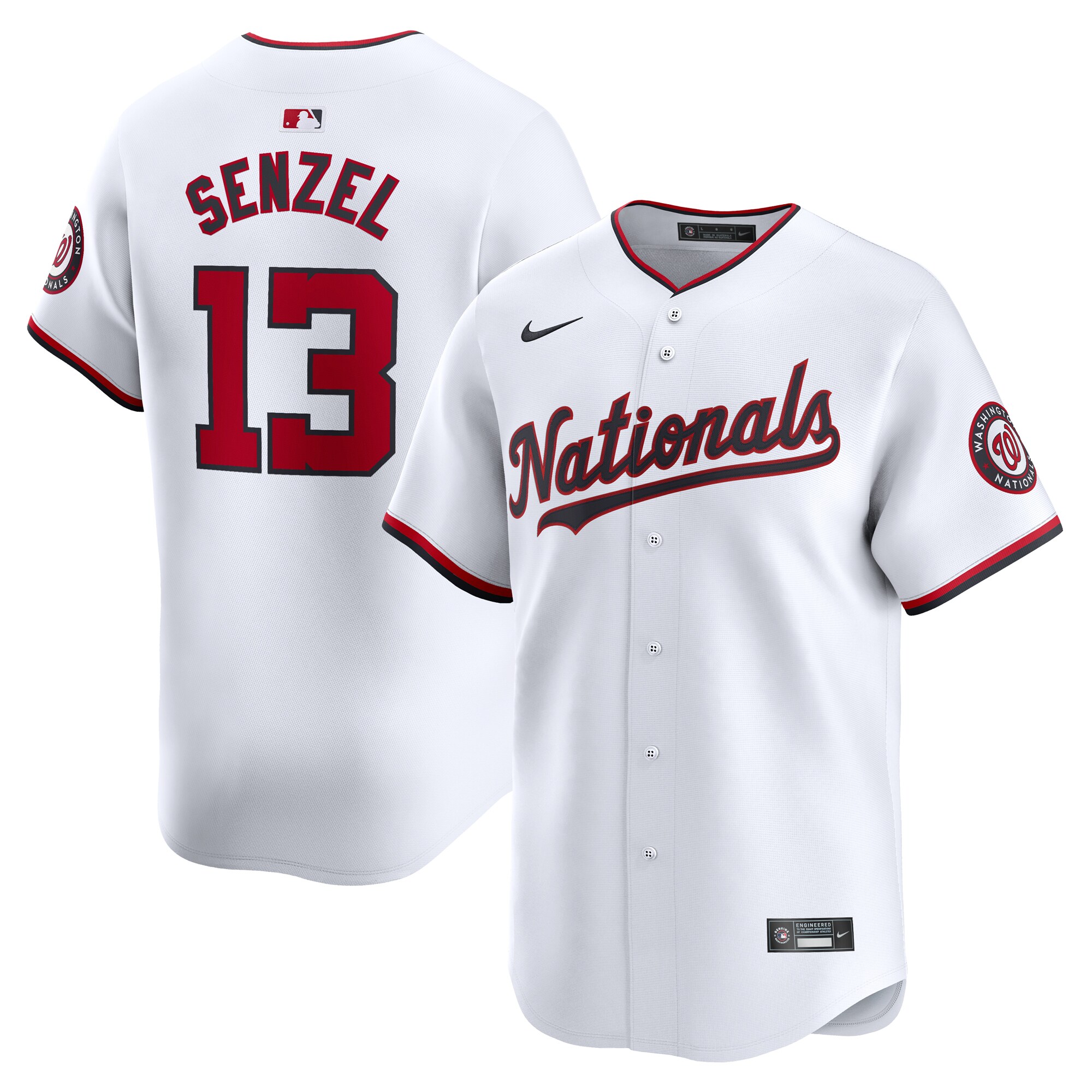 Nick Senzel Washington Nationals Home Limited Player Baseball Jersey - White