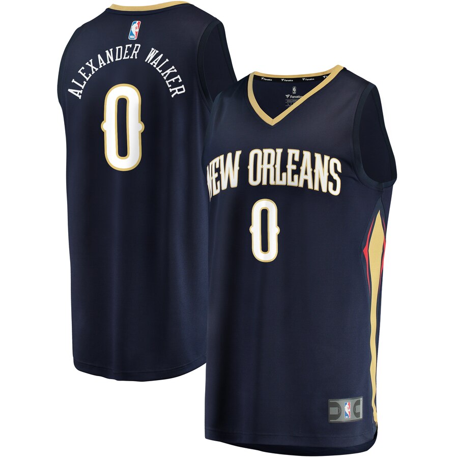 Nickeil Alexander-walker New Orleans Pelicans Fanatics Branded Fast Break Replica Basketball Jersey Navy - Icon Edition