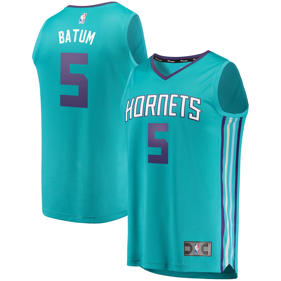 Nicolas Batum Charlotte Hornets Fanatics Branded Youth Fast Break Replica Basketball Jersey Teal - Icon Edition