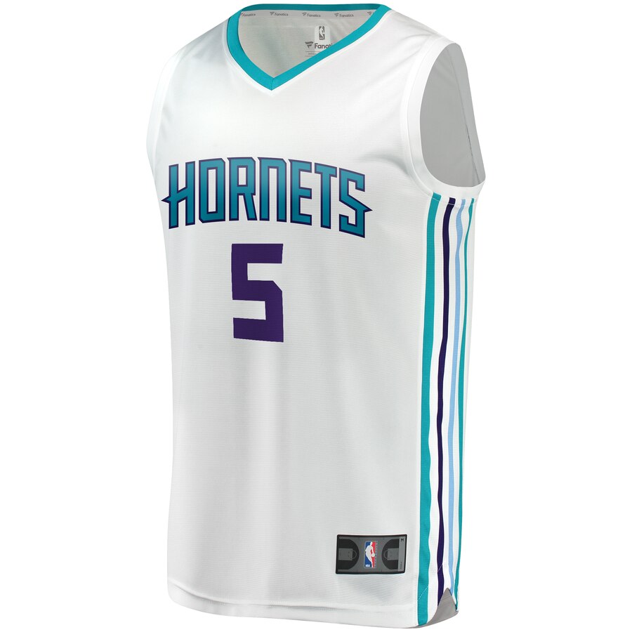 Alternative view of Nicolas Batum Charlotte Hornets Fanatics Branded Youth Fast Break Replica Player Basketball Jersey - Association Edition - White