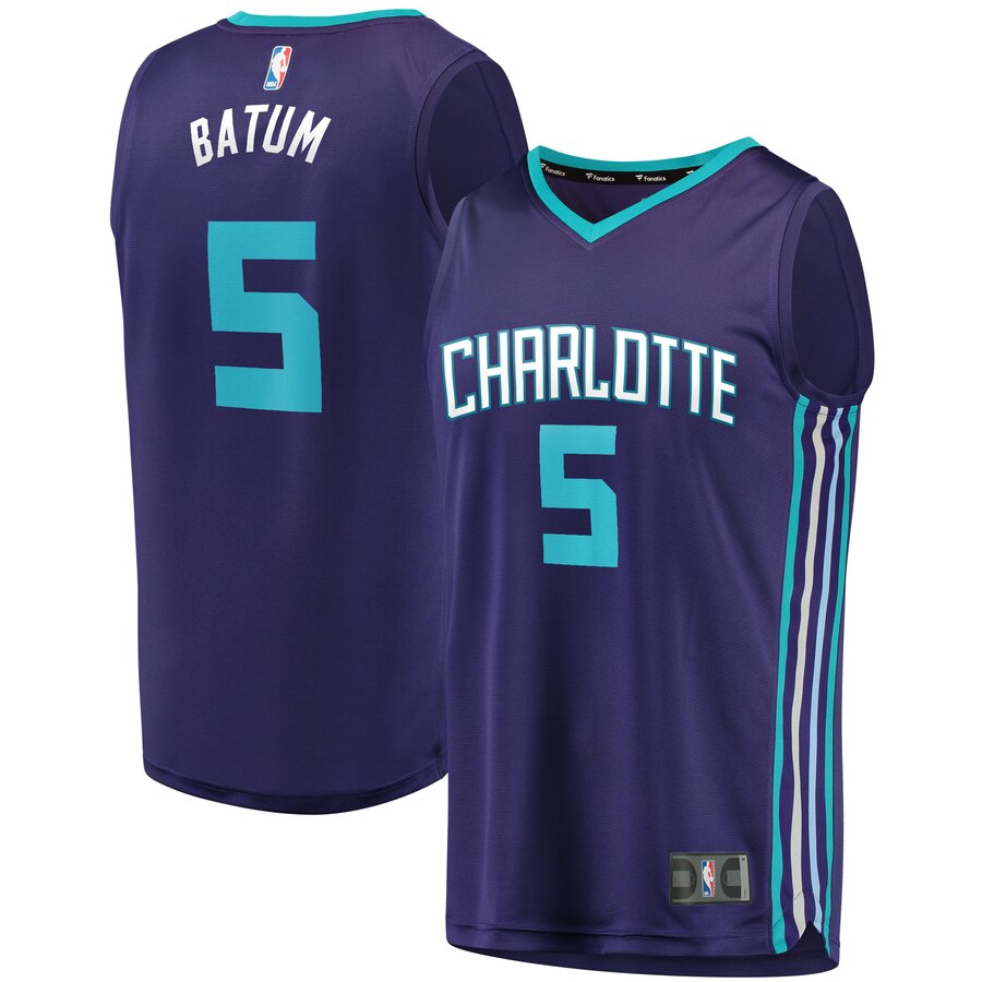 Nicolas Batum Charlotte Hornets Fanatics Branded Youth Fast Break Replica Player Basketball Jersey - Statement Edition - Purple