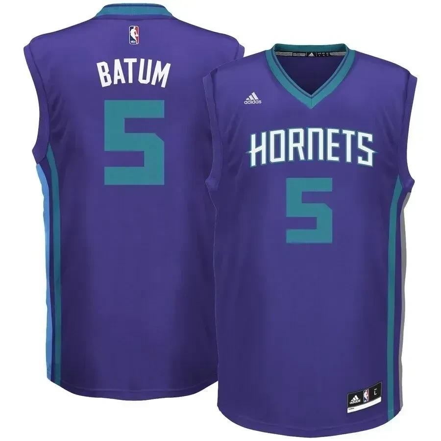 Nicolas Batum Charlotte Hornets Basketball Jersey - Purple - JS748 