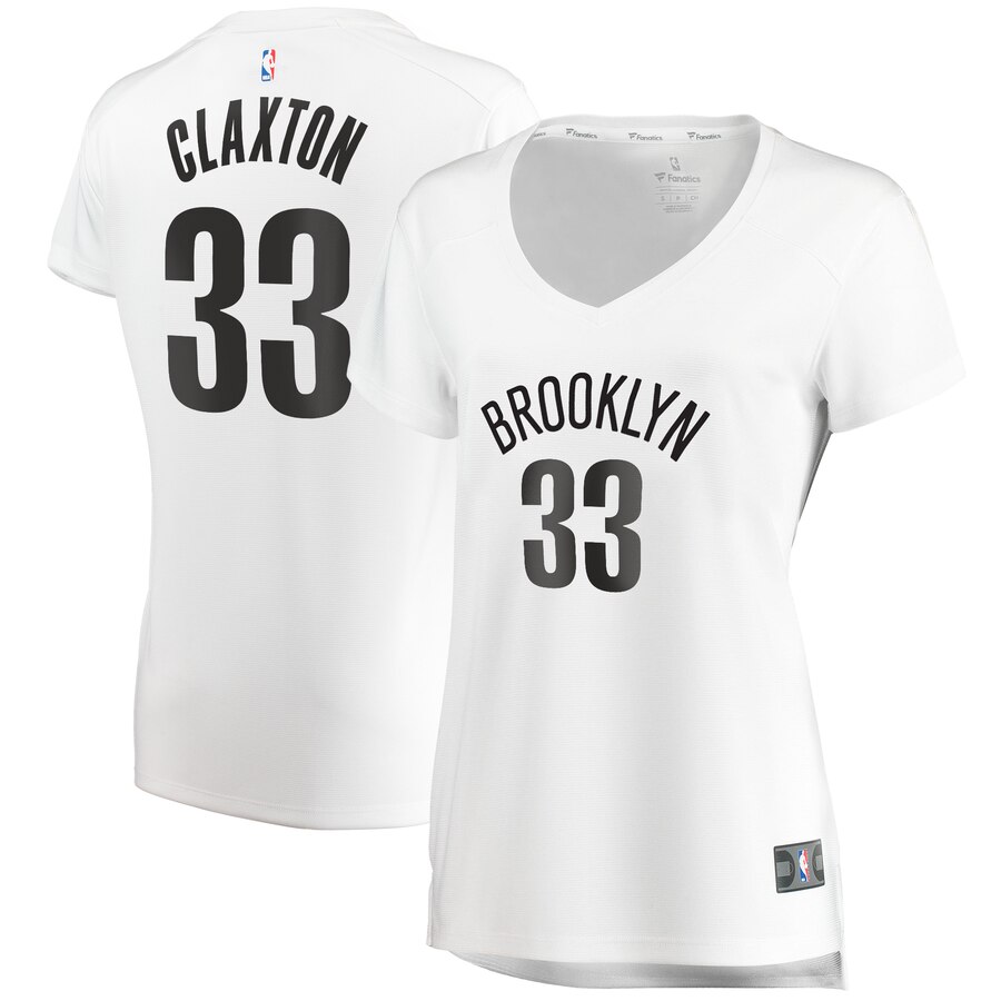 Nicolas Claxton Brooklyn Nets Fanatics Branded Women's Fast Break Player Jersey - Association Edition - White