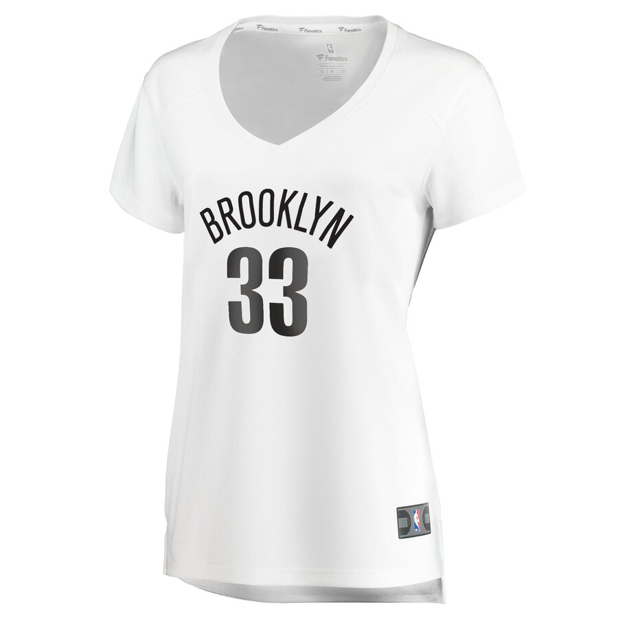 Alternative view of Nicolas Claxton Brooklyn Nets Fanatics Branded Women's Fast Break Player Jersey - Association Edition - White