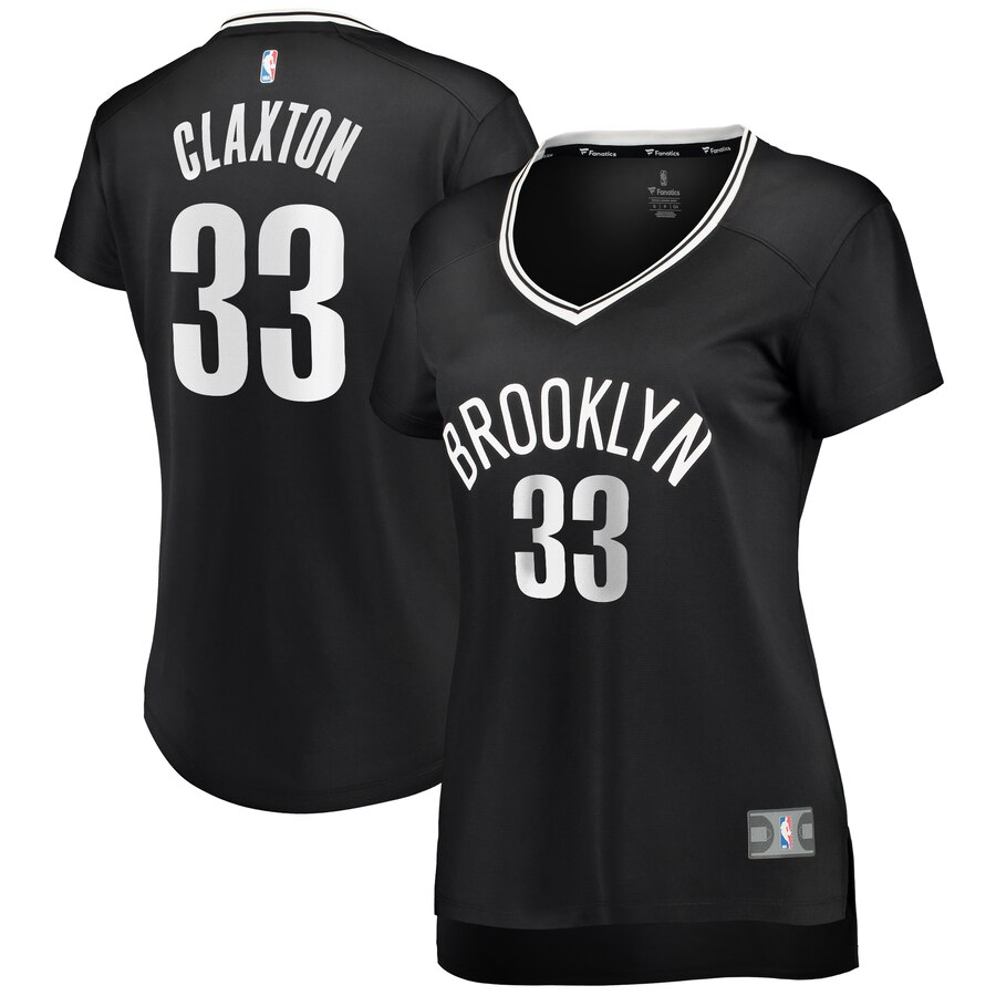 Nicolas Claxton Brooklyn Nets Fanatics Branded Women's Fast Break Player Jersey - Icon Edition - Black
