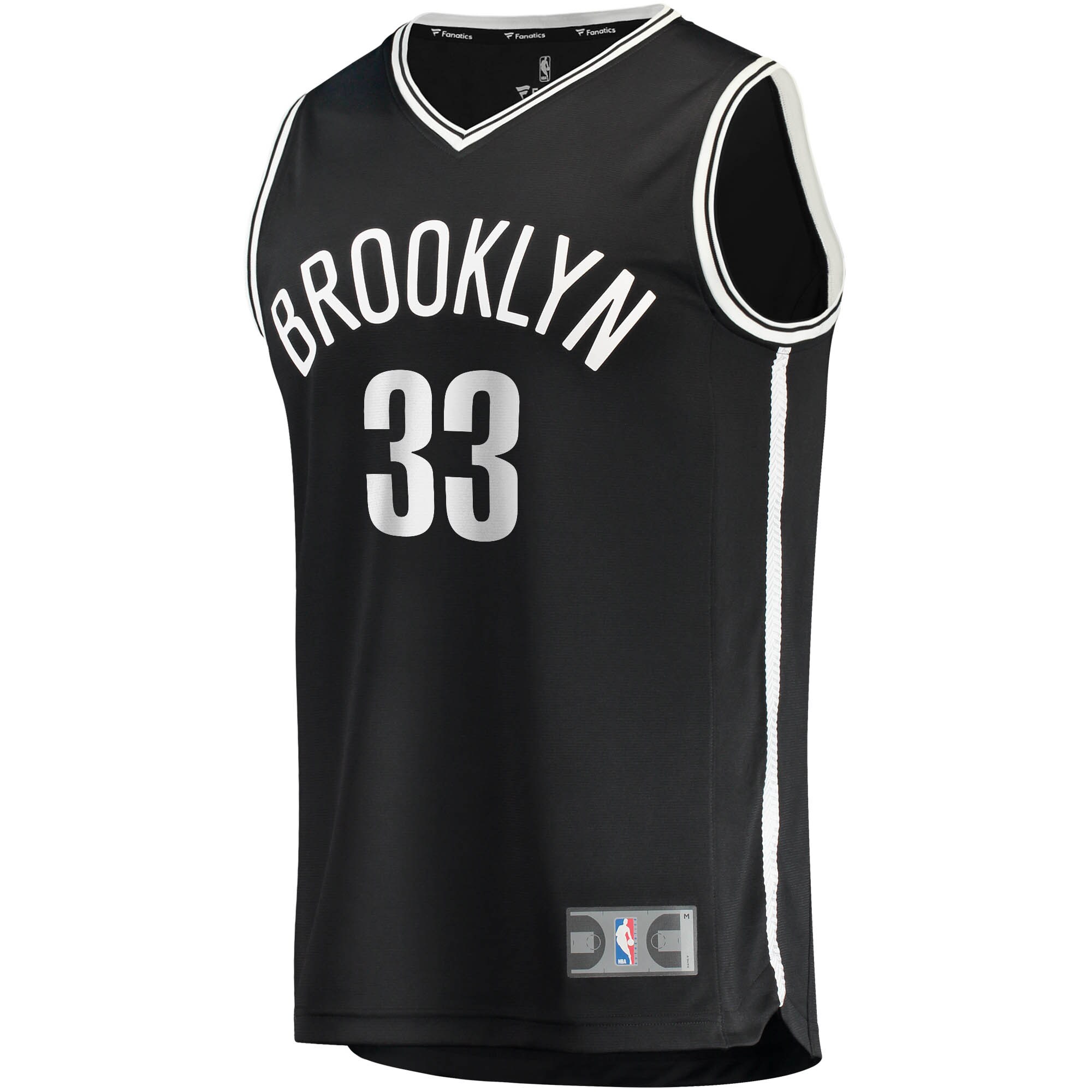 Alternative view of Nicolas Claxton Brooklyn Nets Fanatics Fast Break Replica Jersey - Icon Edition - Black
