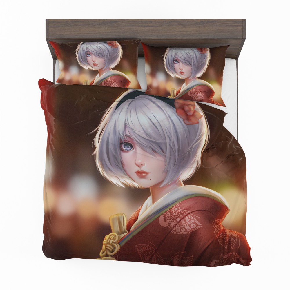 Alternative view of Nier Automata Japanese Costume Anime Bedding Set - Custom Bedding Set