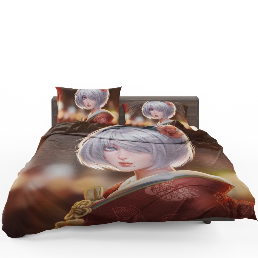 Nier Automata Japanese Costume Anime Bedding Set - Custom Bedding Set