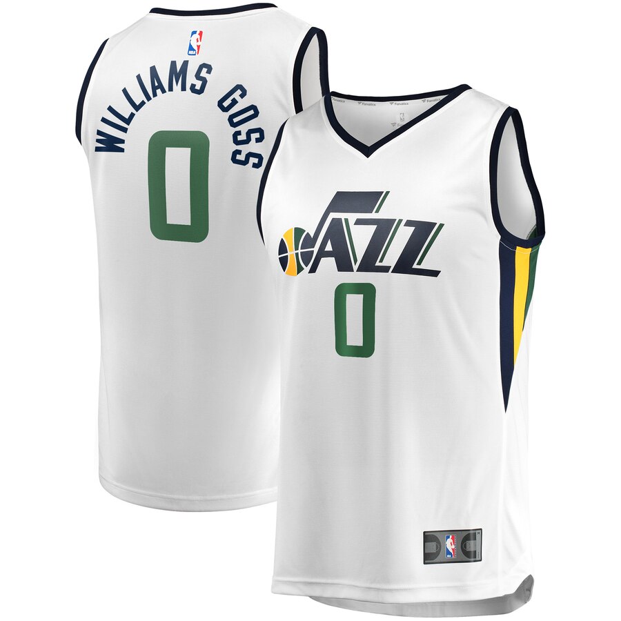 Nigel Williams-goss Utah Jazz Fanatics Branded Fast Break Player Basketball Jersey – Association Edition – White