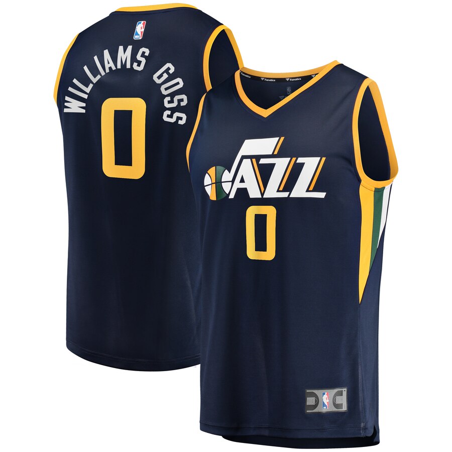 Nigel Williams-goss Utah Jazz Fanatics Branded Fast Break Player Basketball Jersey – Icon Edition – Navy