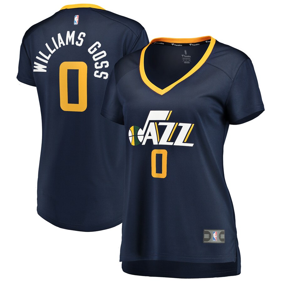 Nigel Williams-goss Utah Jazz Fanatics Branded Women's Fast Break Player Basketball Jersey - Icon Edition - Navy