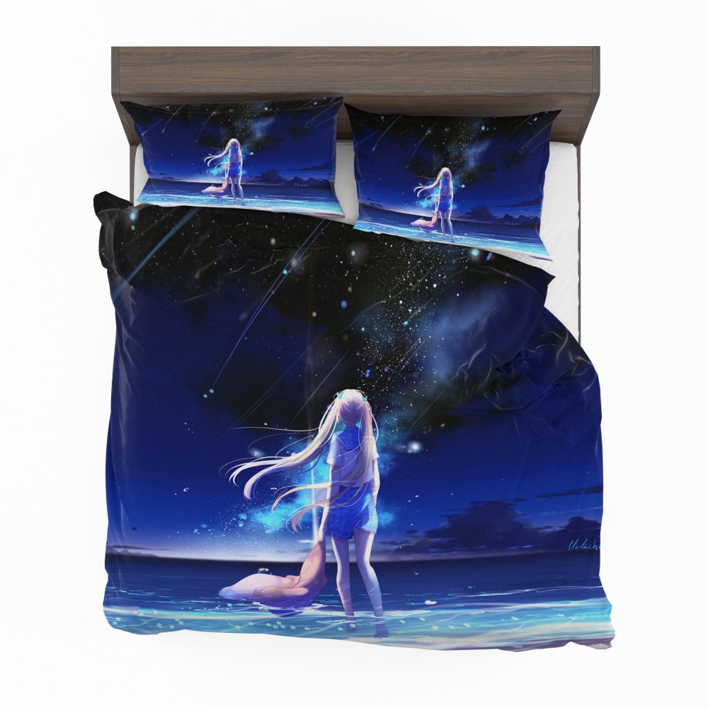 Alternative view of Night Sea Blue Beach Bedding Set - Custom Bedding Set