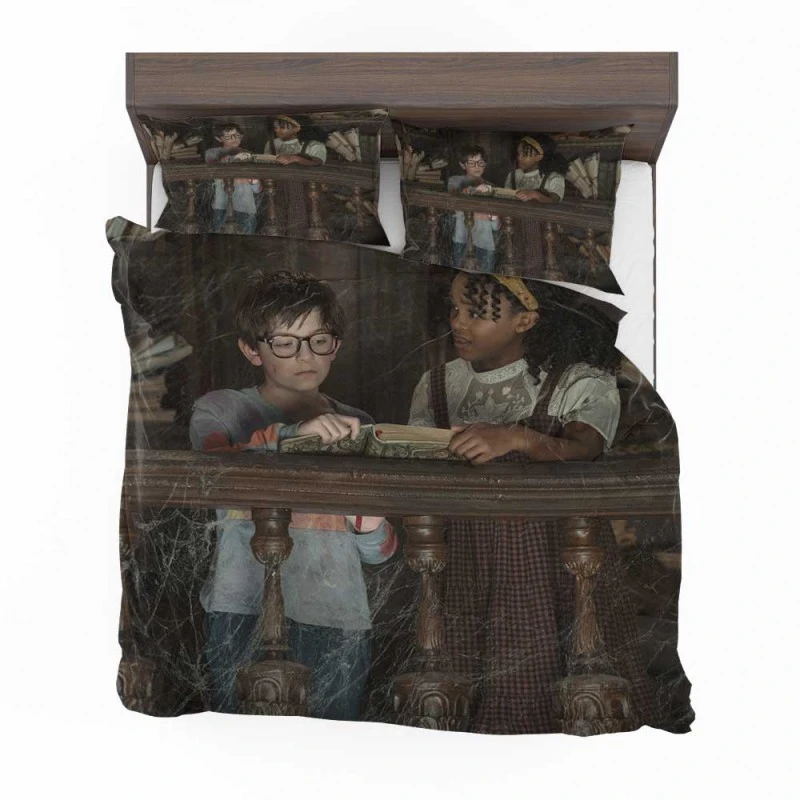 Alternative view of Nightbooks Movie Winslow Fegley Lidya Jewett Bedding Set - Custom Bedding Set