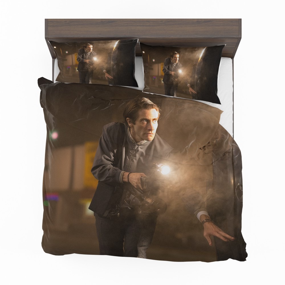 Alternative view of Nightcrawler Movie Jake Gyllenhaal Bedding Set - Custom Bedding Set