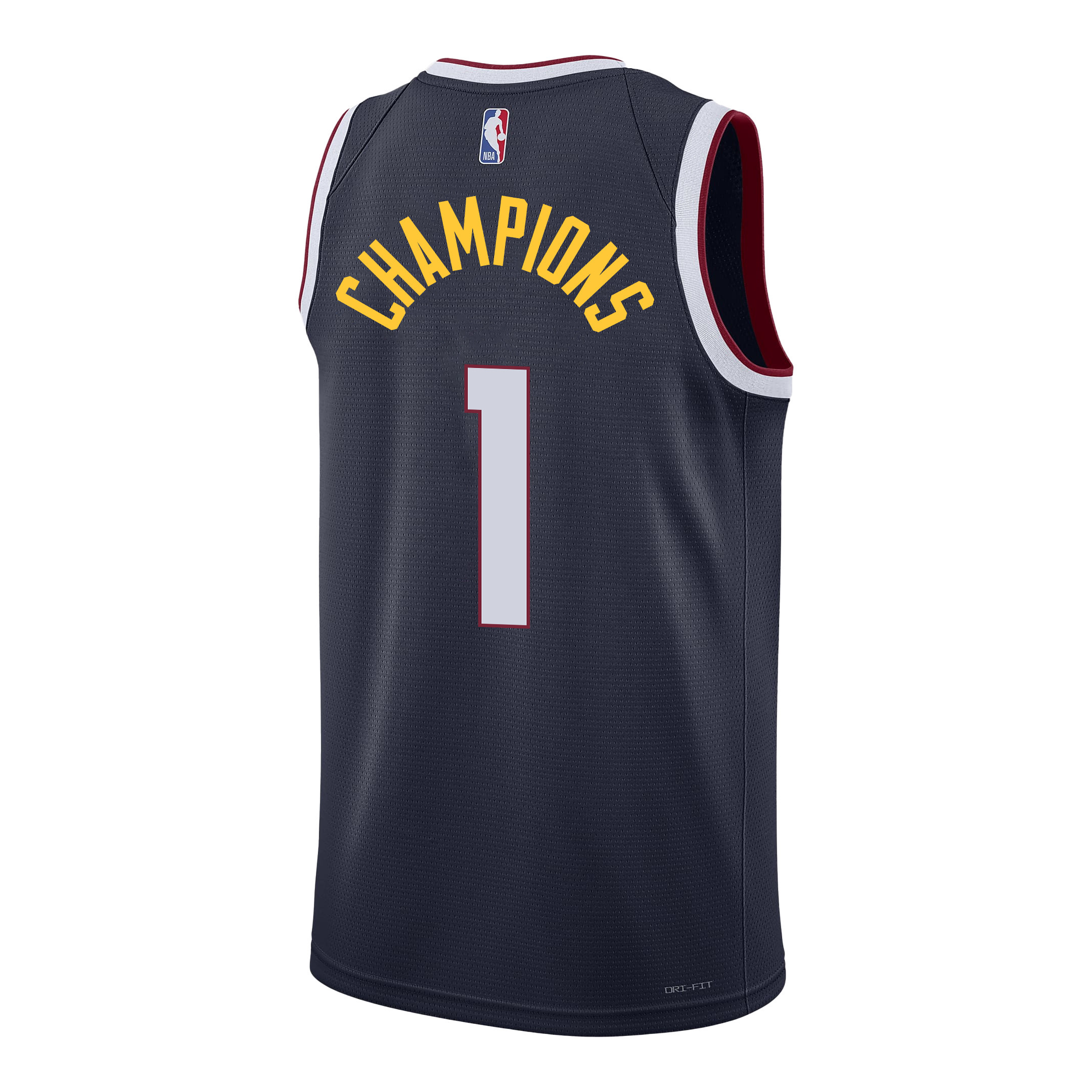 Alternative view of Nikola Jokić Denver Nuggets Superstar 2023 NBA The Final Champions Swingman Basketball Jersey - Black - JS541 