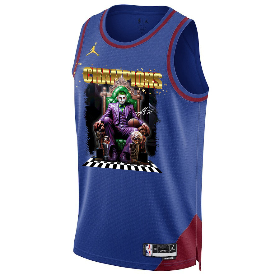 Alternative view of Nikola Jokić Denver Nuggets The Big Joker 2023 NBA Final Champions Swingman Basketball Jersey - Blue - JS590 