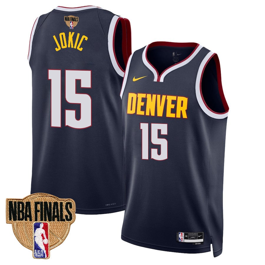 Nikola Jokic 15 Denver Nuggets Final Champions 2023 Swingman Basketball Jersey - Black - JS253 