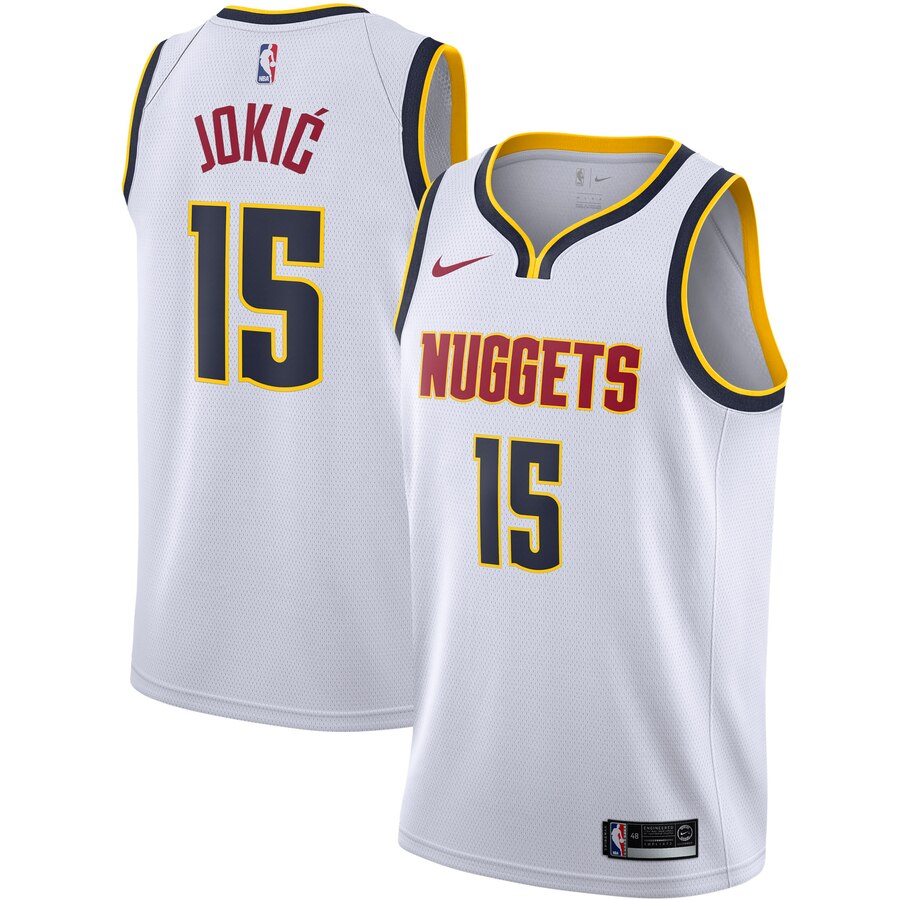 Nikola Jokic Denver Nuggets 2019/2020 Swingman Basketball Jersey - Association Edition - White
