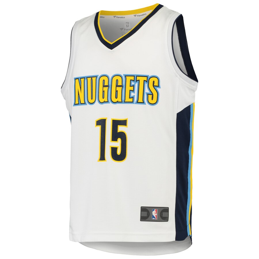 Alternative view of Nikola Jokic Denver Nuggets Fanatics Branded Youth Fast Break Team Replica Player Basketball Jersey - Statement Edition - White