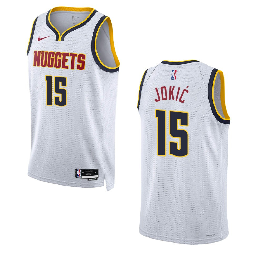 Nikola Jokic White Association Edition 2022-23 Denver Nuggets Swingman Basketball Jersey