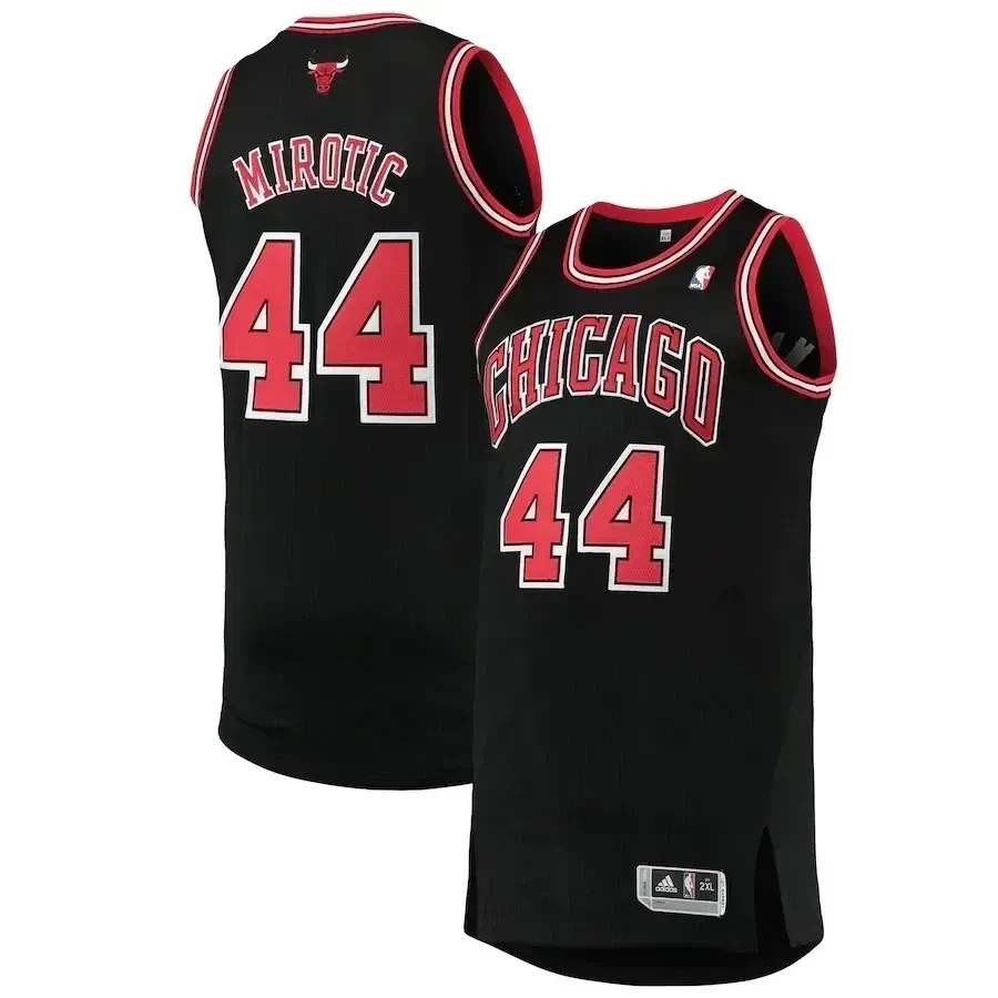 Nikola Mirotic Chicago Bulls Finished Basketball Jersey - Black - JS664 
