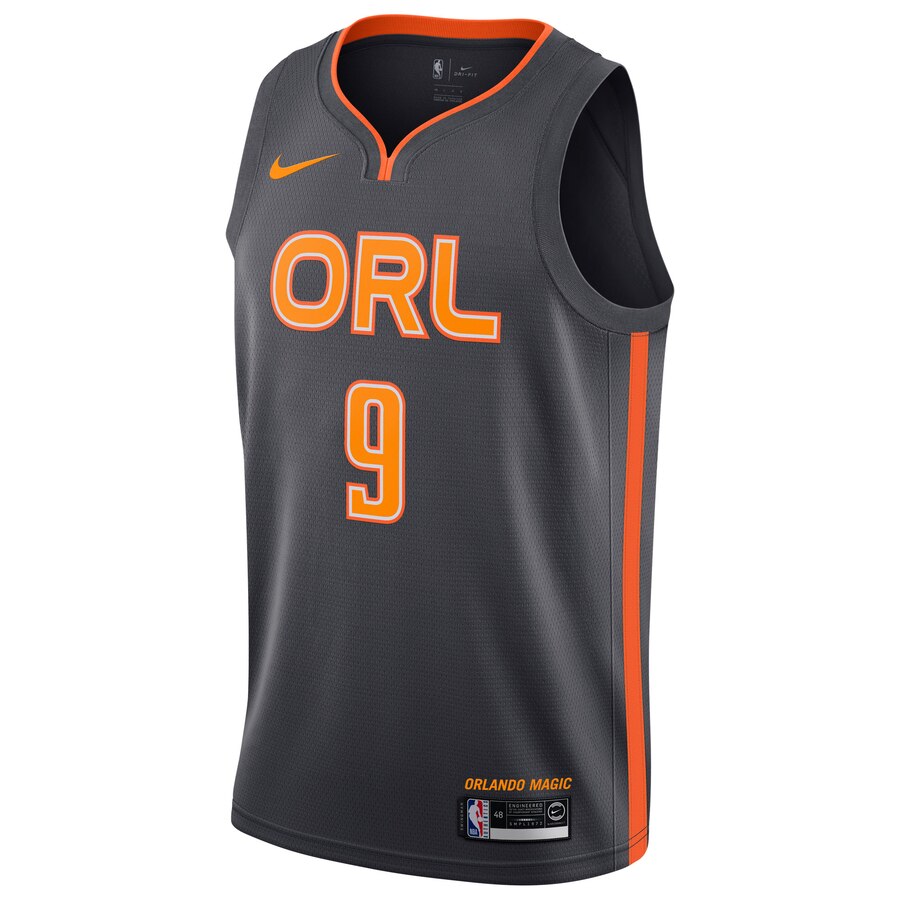 Alternative view of Nikola Vucevic Orlando Magic 2019/20 Finished Swingman Jersey Charcoal - City Edition