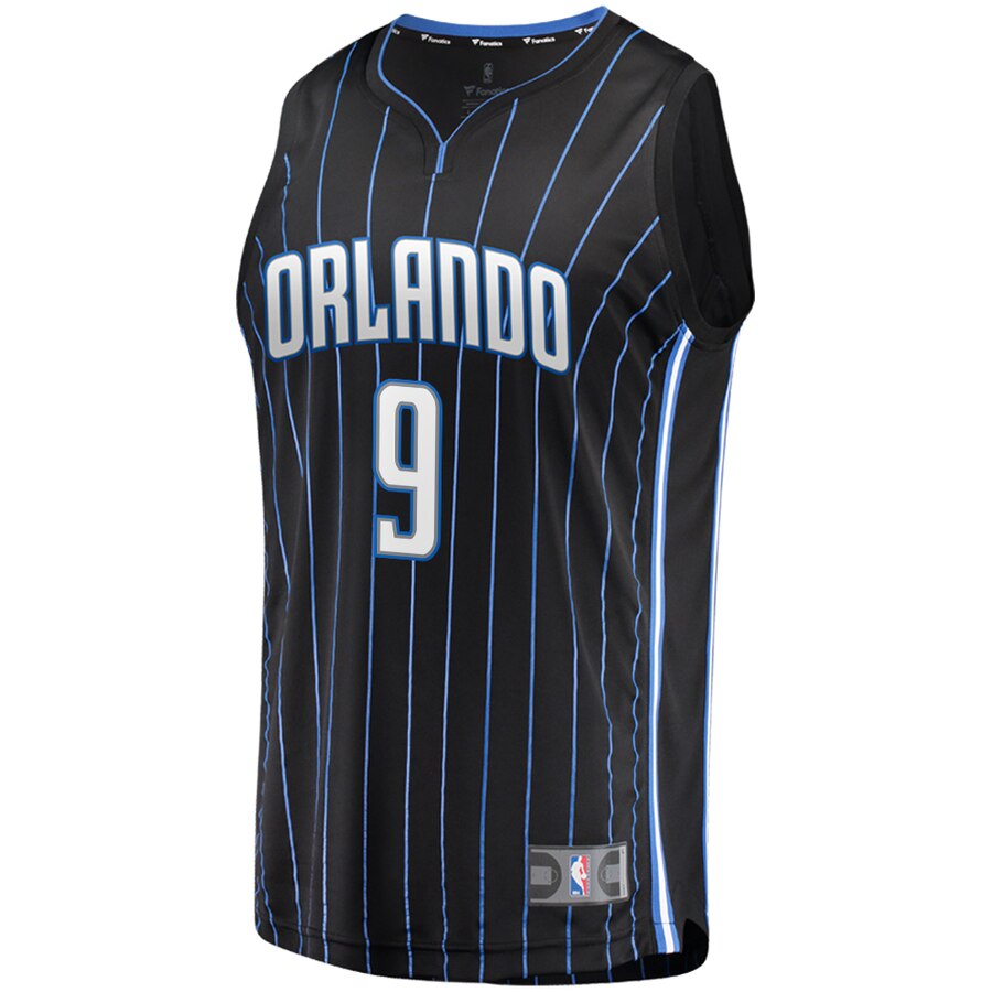 Alternative view of Nikola Vucevic Orlando Magic Fanatics Branded 2019 Fast Break Replica Player Basketball Jersey Black - Icon Edition