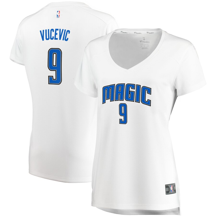 Nikola Vucevic Orlando Magic Fanatics Branded Women's Fast Break Replica Basketball Jersey White - Association Edition