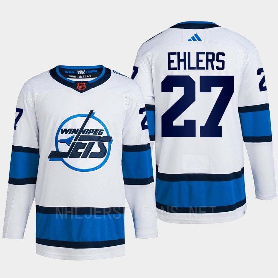 Nikolaj Ehlers 27 Reverse Retro 2.0 2022 Winnipeg Jets White Hockey Jersey Primegreen - JS949 